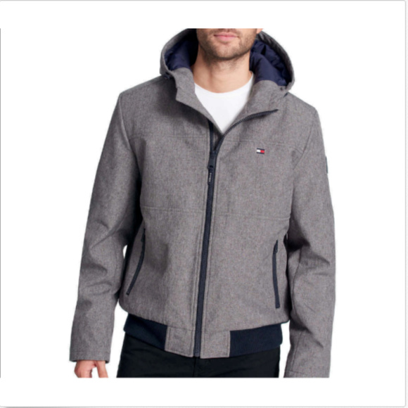 Tommy Hilfiger Men's Soft-Shell Bomber Jacket - Picture 3 of 4